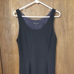 Black sleeveless bias-cut lined XL Comrags dress